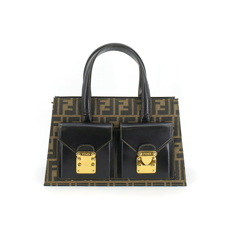 楽天市場】【中古】FENDI フェンディ ズッカ 2way ハンドバッグ  