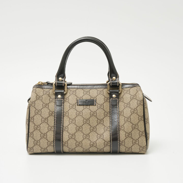 楽天市場】【中古】GUCCI グッチ GGスプリーム ミニ ボストンバッグ 