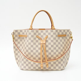 【中古】LOUIS VUITTON ルイヴィトン ジロラッタ N41579 ハンド ショルダーバッグ ダミエ・アズール キャンバス×レザー ホワイト×ピンク