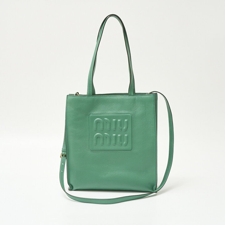 楽天市場】【中古】MIU MIU ミュウミュウ マドラス レザー トート  