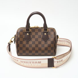 【中古】LOUIS VUITTON ルイヴィトン スピーディ・バンドリエール 20 N40489 ハンド ショルダー ミニボストンバッグ ダミエ×レザー ブラウン