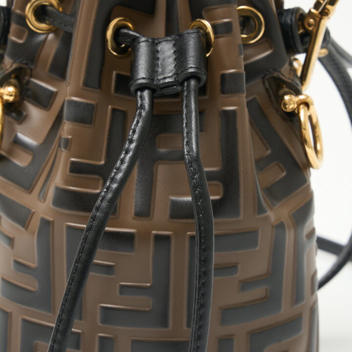 楽天市場】【中古】FENDI フェンディ モン トレゾール バケットバッグ  
