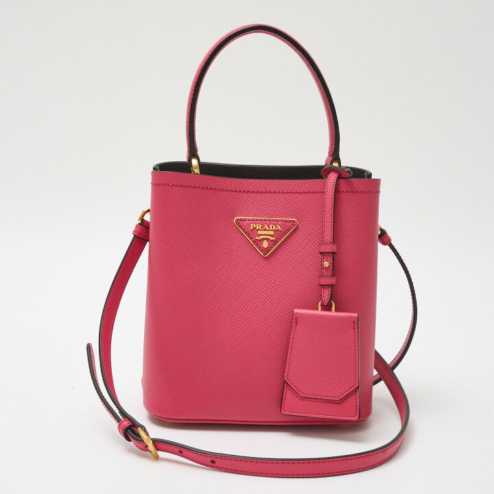 楽天市場】【中古】PRADA プラダ パニエ サフィアーノレザー スモール  