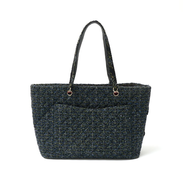 楽天市場】【中古】CHANEL シャネル カンボンライン ラージ ツイード  