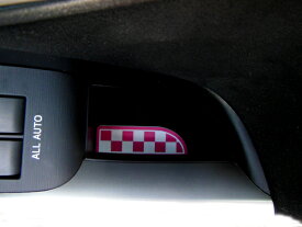TOYOTA トヨタ PRIUS プリウス 専用 ドアポケットコースター Type チェッカー ピンク+ホワイト 4pcsセット mut ムート