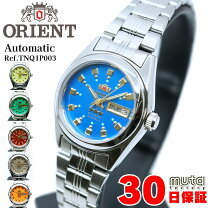 稼働品 ORIENT オリエント レディース腕時計 自動巻き ブルー文字盤 