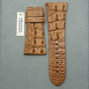 \今だけ20%オフクーポン配布中/MAVERTEAM マーベルチーム 純正 34mm クロコダイル ライトブラウン 時計バンド メンズ レザーバンド 腕時計 ベルト 時計ベルト 背ワニ ワニ革 本革 革ベルト 腕