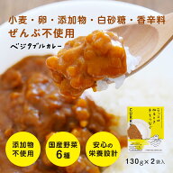 無添加　子供向け　6毒フリーカレー　国産野菜6種　130g×2袋【シェフの無添つくりおき】砂糖不使用 化学…