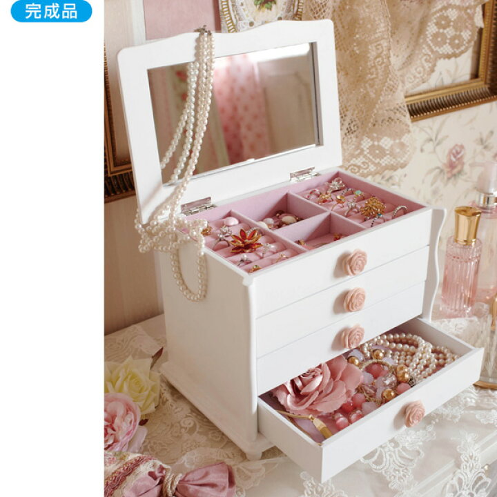 楽天市場 直送 ローズジュエリーボックスｔｂ１ 姫系 かわいい 可愛い カワイイ 姫系家具 プリンセス 姫インテリア ロマンティック お姫様 おしゃれ ロマンティックプリンセス