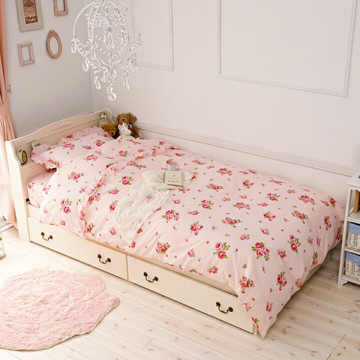 布団カバーセット 布団カバー3点セット セミダブル ピンク フラワー ボックスシーツ 掛布団カバー 枕カバー 花がら 花柄 Sale 94 Off セミダブル