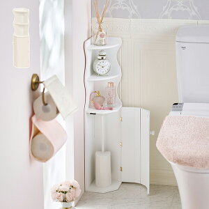 【直送】コーナートイレラック|姫系 かわいい クラシック ガーリー アンティーク風 ロリータ