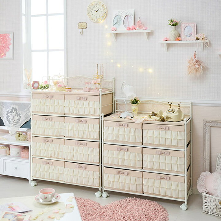 楽天市場】【P5倍！30日限定】【直送】収納ボックス 引き出し付 幅76 8  