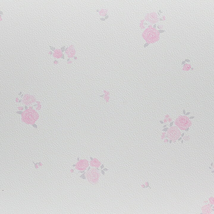 楽天市場 貼ってはがせる壁紙 ミニピンクローズ 白 ピンク花 ロマンティックプリンセス