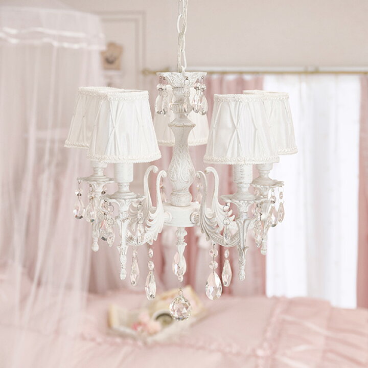 楽天市場】シャンデリア/Ange(アンジュ)5灯・シャンデリア球付き｜姫  