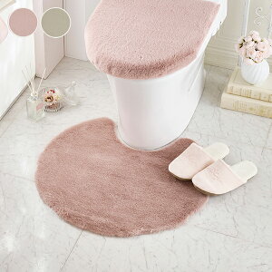 ラビットファー調トイレマット【単品】/pupumof (ププモフ)|姫系 かわいい クラシック ガーリー アンティーク風 ロリータ