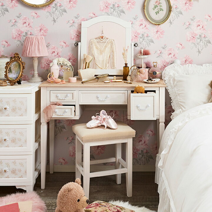 楽天市場 アンティーク風ドレッサーａ６０ 姫系 かわいい 可愛い カワイイ 姫系家具 プリンセス 姫インテリア ロマンティック お姫様 おしゃれ 直送 ロマンティックプリンセス