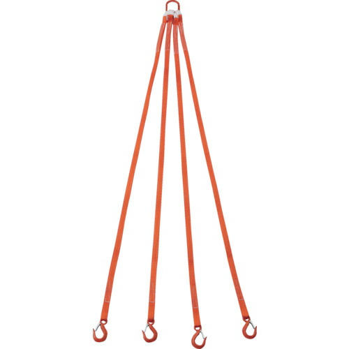 【3/10はP3倍!】TRUSCO(トラスコ) 4本吊ベルトスリングセット 25mm幅X2m 吊り角度60°時荷重0.86t(最大使用荷重1t) G25-4P20-0.86：ガレージマルシェ