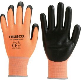 TRUSCO(トラスコ) 耐切創手袋 レベル2 蛍光オレンジ L TGL-5995DK-A-L