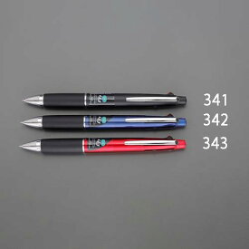 【4/25はP3倍】エスコ(ESCO) 0.5mm シャープ・ボールペン(黒・赤・青・緑/ブラック) EA765MG-341
