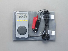 エスコ ESCO -50/+100゜C 空調用2点計測デジタル温度計 EA701BB-1 エアコン点検 エアコン診断 2点温度同時測定 温度差測定 手帳ケース付き