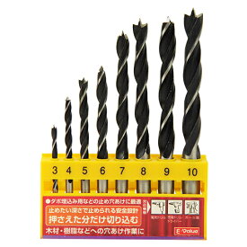 E-Value(藤原産業) 木工用ドリルセット EDS-2 8PCS 4977292343015