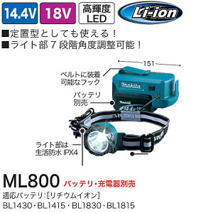 y12/1P3{z}L^(makita) [dwbhCg({̂̂) 14.4/18V ML800