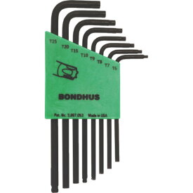 【400円オフクーポン】BONDHUS(ボンダス) トルクス[[R]]L-レンチ ロング セット8本組(T6-T25) TLX8S