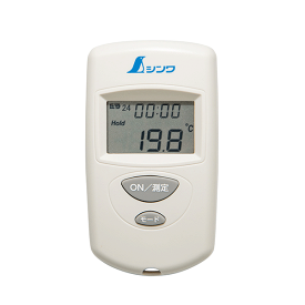 シンワ測定 放射温度計 A-2 ミニ 時計・室内温度表示付 放射率可変タイプ　73015