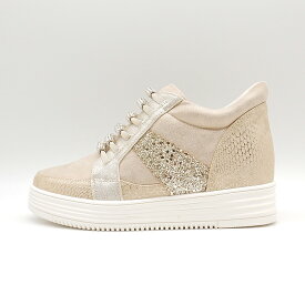 【新作】【公式】 MUUMチューブビジュウインヒールスニーカー muumスニーカー レディース靴 ビジュウ スニーカー ムーム キラキラ インヒール WX7847