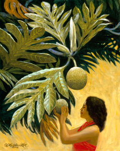 ハーブ カネ アートプリント Ulu (ウル) by Herb Kane ハワイ ジクレー版画 インテリア 絵画