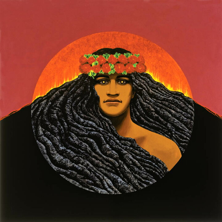 楽天市場】ハワイのジクレー版画アートプリント Pele, Goddess of 