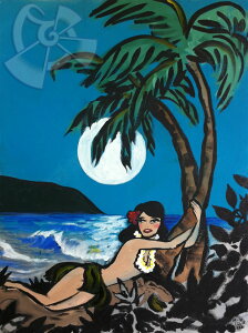 nC̃T[tA[gG@Hula Moon Lei i8" x 10"j by h[EgD[YyDrew Toonzz