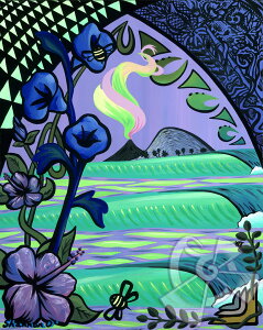 nC̃T[tA[gG Bee the Wave i11" x 14"j by Shannon O'Connell