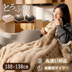 月間優良ショップ受賞★クーポンで最安7,300円! とろふわ毛布 電気毛布 掛け 敷き 188*130 即暖 保温 ラビットファー 両面フランネル 洗える 大きい サイズ 敷き毛布 9時間 タイマー付き 9段階温度 ダニ退治 過熱保護 自動電源オフ ひざ掛け 肩掛け 膝掛け 敷き プレゼント