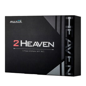 Muziik ボール 2HEAVEN ゴルフボール メンズ 飛距離 ゴルフ ボール ゴルフ用品 ゴルフグッズ プレゼント ギフト 贈り物 白 ホワイト