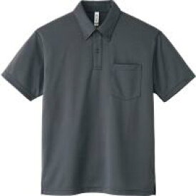 ポロシャツ レディース ユニセックス 半袖 ポケット ボタンダウン 無地 UVカット ドライ 大きいサイズ グリマー glimmer 00331-ABP 331abp 4.4オンス
