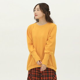 トレーナー レディース スウェット ハイネック 裏起毛 ポケット ポケット付 コットン 綿混 ゆったり 無地 大きいサイズ オーバーサイズ リブ長 リブ袖 韓国 トップス 長袖 おしゃれ かわいい ブランド 重ね着 コーデ ブラック 黒 ネイビー 黄色 ブラウン パープル グリーン