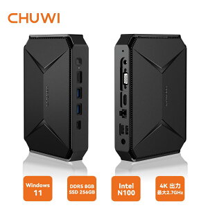  CHUWI ~jPC Windows11 Intel ~jp\R DDR5 8GB+256GB ő2.7GHz ȃXy[X ^ \ ^ WiFif WiFi 6 LLAN 4Ko É BT5.2 y ݒȒP VESA}Eg Chuwi HeroBox N100