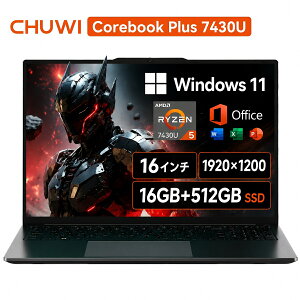 �y�N�[�|����95,984�~�zOffice�t�� Chuwi �m�[�g�p�\�R�� 16�C���` AMD Ryzen 5 7430U DDR4 16GB 512GB SSD Windows 11 home WUXGA IPS 1920×1200 Wi-Fi 6 USB-C PD�[�d ���� �r�W�l�X 6�R�A12�X���b�h �����\ �e�����[�N �w