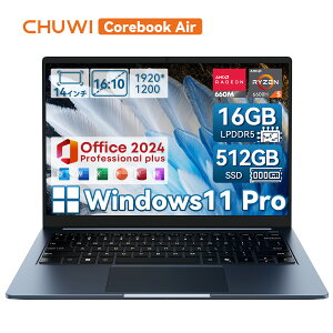 ��Office�t�����N�[�|����71999�~+�������I�S�X2�{P��CHUWI 14�C���` �m�[�g�p�\�R�� Ryzen5 6600H 16GB 512GB Windows11 Pro ���y��1kg ���^ �����\�m�[�gPC WUXGA IPS USB-C PD�[�dCHUWI CoreBook Air