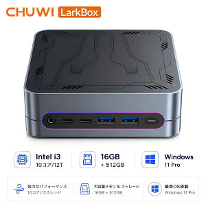 �y�G���g���[�ōō�7�{P���N�[�|����52,999�~�zCHUWI �~�jPC �����^ �f�X�N�g�b�v �p�\�R�� Win 11 Pro Intel Core I3 Mini PC �~�j�p�\�R�� DDR4 16GB+512GB �ő�32GB*2+1TB�g�� �ő�4K@144Hz�o�� WiFi5 BT5.1 �ȃX�y�[