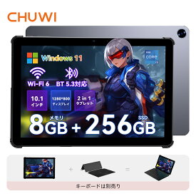 ★クーポンで35,999円★Chuwi 2in1 タブレット Wi-Fi対応 Windows11 タブレット wi-fiモデル 10.1インチ ノートパソコン 8GB+256GB 16:10 1280*800解像度 Wifiモデル 初心者向け Chuwi Hi10 X2 intel i3 10100Y