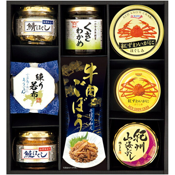 楽天市場】【夏の贈りもの】かに缶＆酒悦＆佃煮詰合せ 
