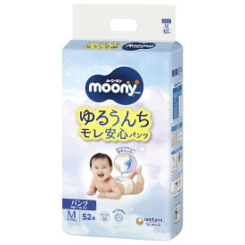 【ベビー】[ユニ・チャーム]ムーニーマンゆるうんちモレ安心パンツM寝返り〜はいはい 52枚