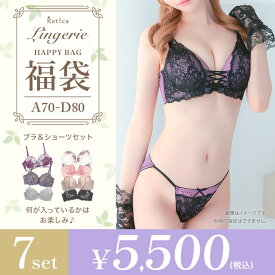 【福袋】＼リピーター多数／1組当たり785円★ ランジェリー 7点入り ブラジャー&ショーツセット 7点セット レディース 下着 勝負下着 可愛い 上品 10代 20代 30代 40代 セクシー ブラ ショーツ セット 谷間 美胸 盛れる