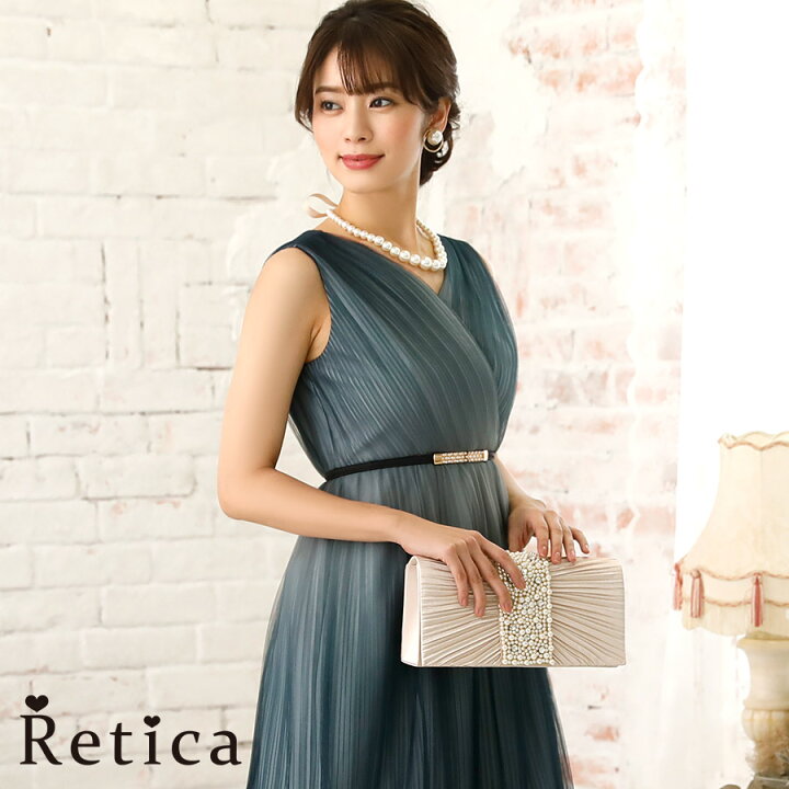 楽天市場 ドリードール Dorrydoll 結婚式 ロングドレス ワンピース ドレス パーティー フォーマル 花嫁 ゆったり 大人 可愛い きれいめ 体型カバー シフォン 袖なし ベルト付き ノースリーブ パーティードレス フレア 激安 ダークグリーン ママ 入学式 卒業式 入園式