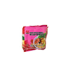 A1 インスタントラーメン 肉骨茶スープスパイスヌードル　MI SUP REMPAH　90g×4袋