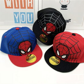 定形外送料無料 スナップバック キッズ 帽子 52cm-54cm対応 子供 女の子 男の子 帽子 メッシュ帽子 ブルー キャラクター ハロウィーン