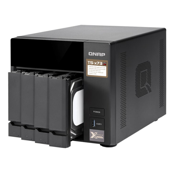 楽天市場】QNAP/キューナップ TS-473 メモリ4GB 4ベイ HDD-LESS NAS 2 