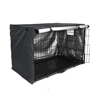 犬用 ケージカバー 犬猫用 防音 犬 ケージカバー ペット 屋内 屋外 犬小屋 ケージカバー ペットサークルカバー ケージカバー 風よけ 日よけ 雨よけ 犬用ケージカバー 取り付け簡単 折りたた